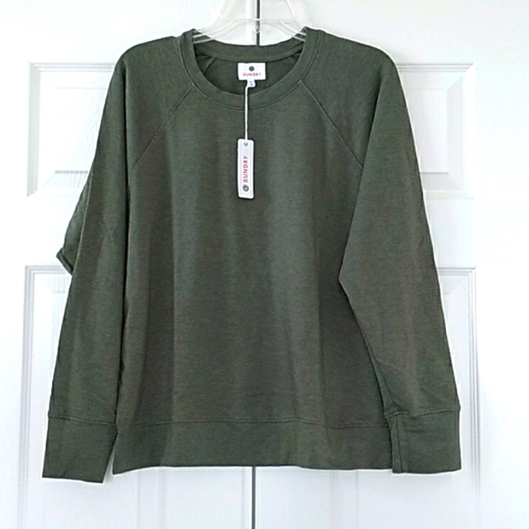 Sundry Olive Green Sweatshirt - Picture 1 of 2